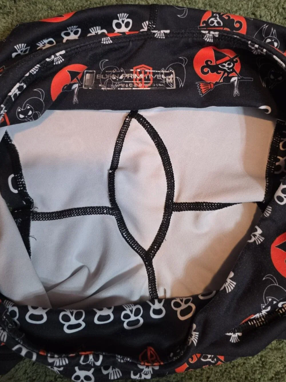 Born Primitive Witch and Skull Kettlebell Halloween Shorts